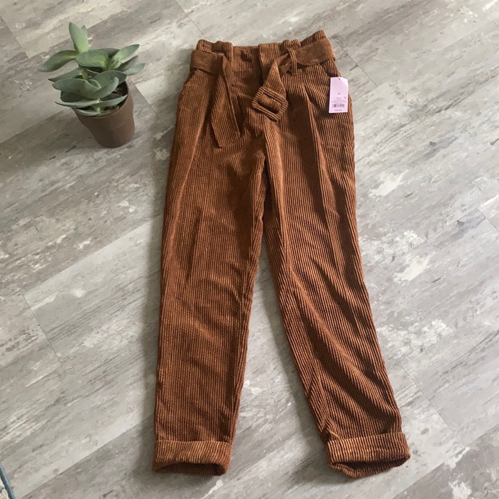 Corduroy balloon pants